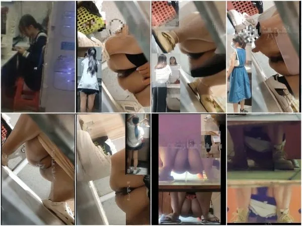 [極上トイレショット] プライム・アクセス❤️ 女子クラスメのタイトなマンコのドアップ；教師らしき人物も同じフレームに映り込むレアな構図――日常…