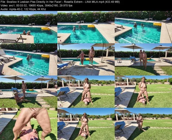 Swallow It Lesbian Piss Directly In Her Face! – Rosella Extrem – LINA MILA