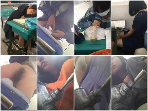 【トイレ盗撮作品】❤️研修中に居眠りをしてしまう女子数名、おしっこを漏らす Hidden Camera