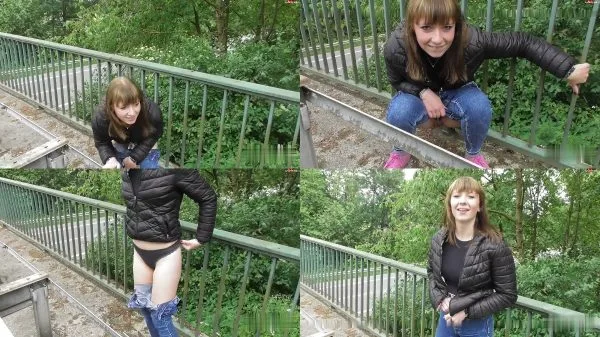 BunnyDiamond – Voll abgepisst an der Autobahnbrcke – Mutprobe BESTANDEN …