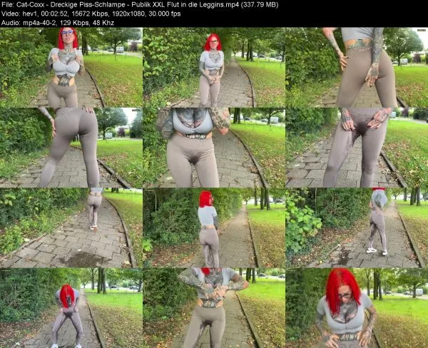 Cat-Coxx – Dreckige Piss-Schlampe – Publik XXL Flut in die Leggins