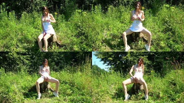 Mineaxx – Masturbation im Sonnenschein am Waldrand