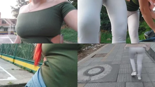 NataschaDirty – Nasty girls walk around in their dirty white leggings