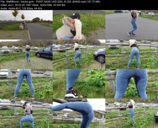 SteffiBlond – freche gore – PISST NASS UND GEIL IN DIE JEANS