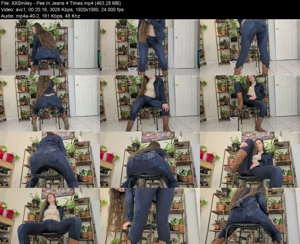XXSmiley – Pee In Jeans 4 Times